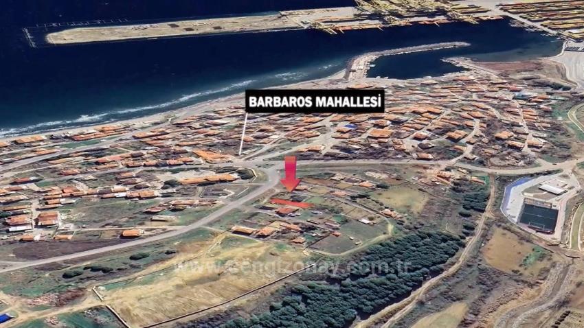 Grundstück An Der Hauptstraße In Tekirdağ Barbarosta, Geeignet Für Ein Einfamilienhausprojekt Mit Vorhandener Infrastruktur