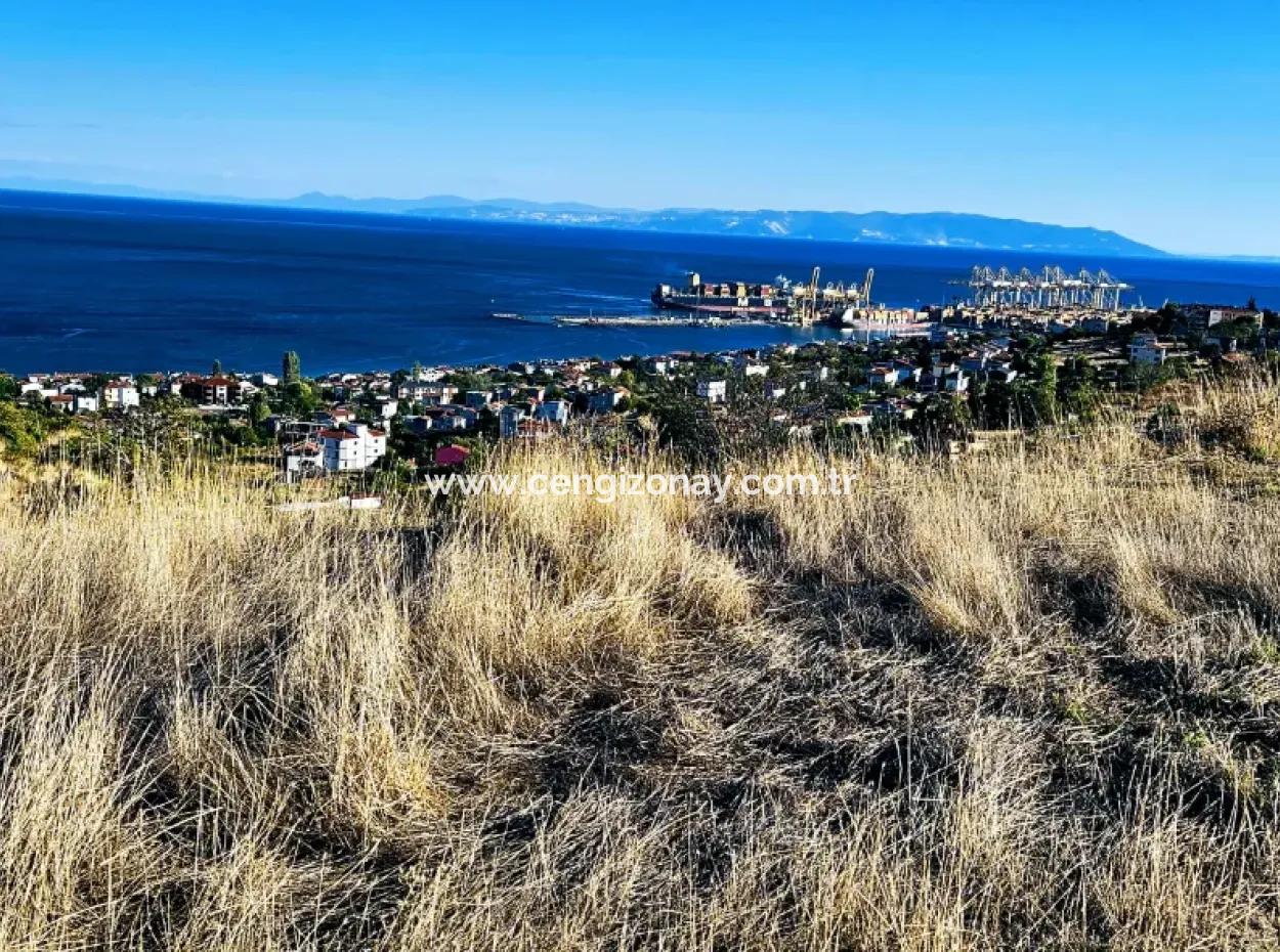 532 M2 Eckgrundstück Zum Verkauf In Tekirdag Süleymanpaşa Barbaros Nachbarschaft Mit Herrlichem Meer- Und Naturblick