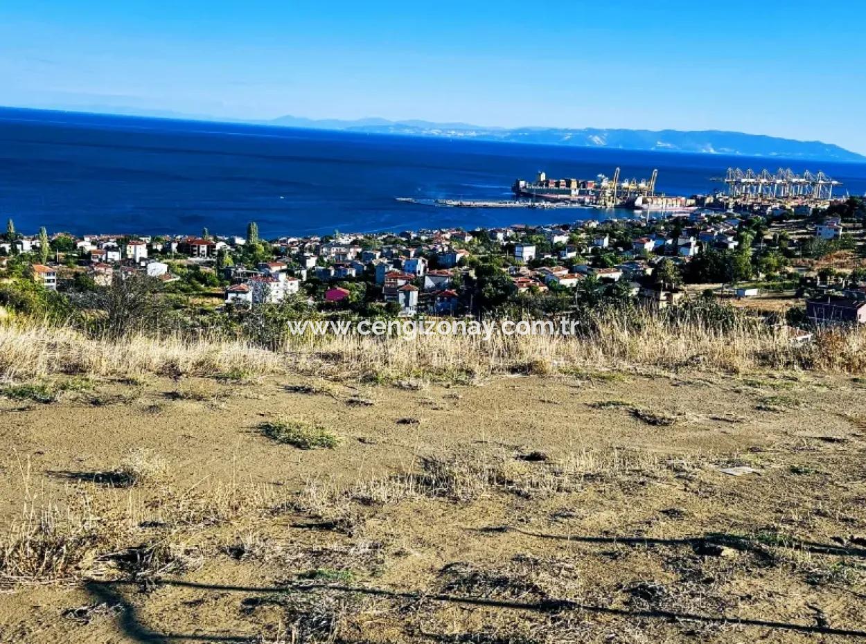 532 M2 Eckgrundstück Zum Verkauf In Tekirdag Süleymanpaşa Barbaros Nachbarschaft Mit Herrlichem Meer- Und Naturblick