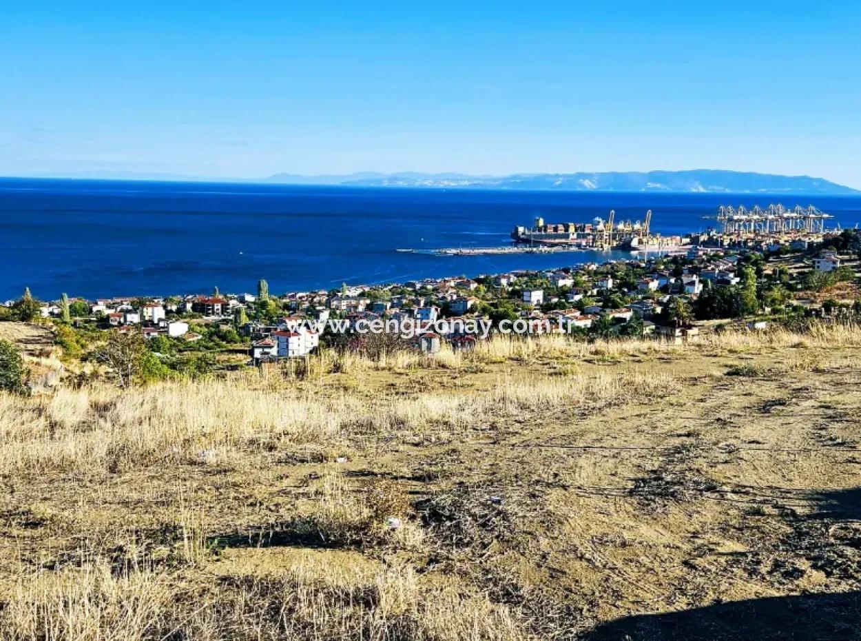 532 M2 Eckgrundstück Zum Verkauf In Tekirdag Süleymanpaşa Barbaros Nachbarschaft Mit Herrlichem Meer- Und Naturblick
