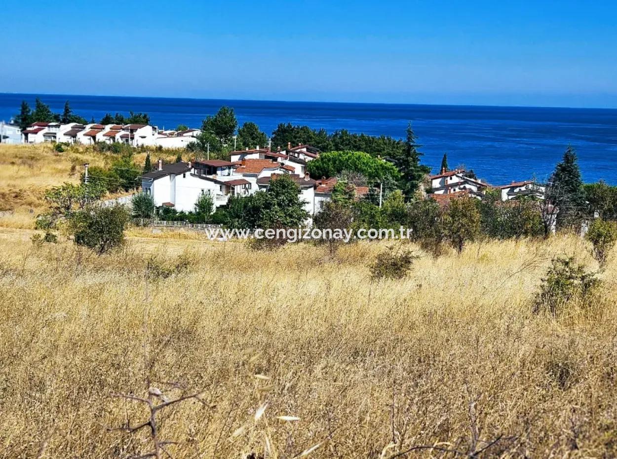 Coupon Land Suitable For Building A Detached House With Full Sea View For Urgent Sale In Tekirdag Barbarosta