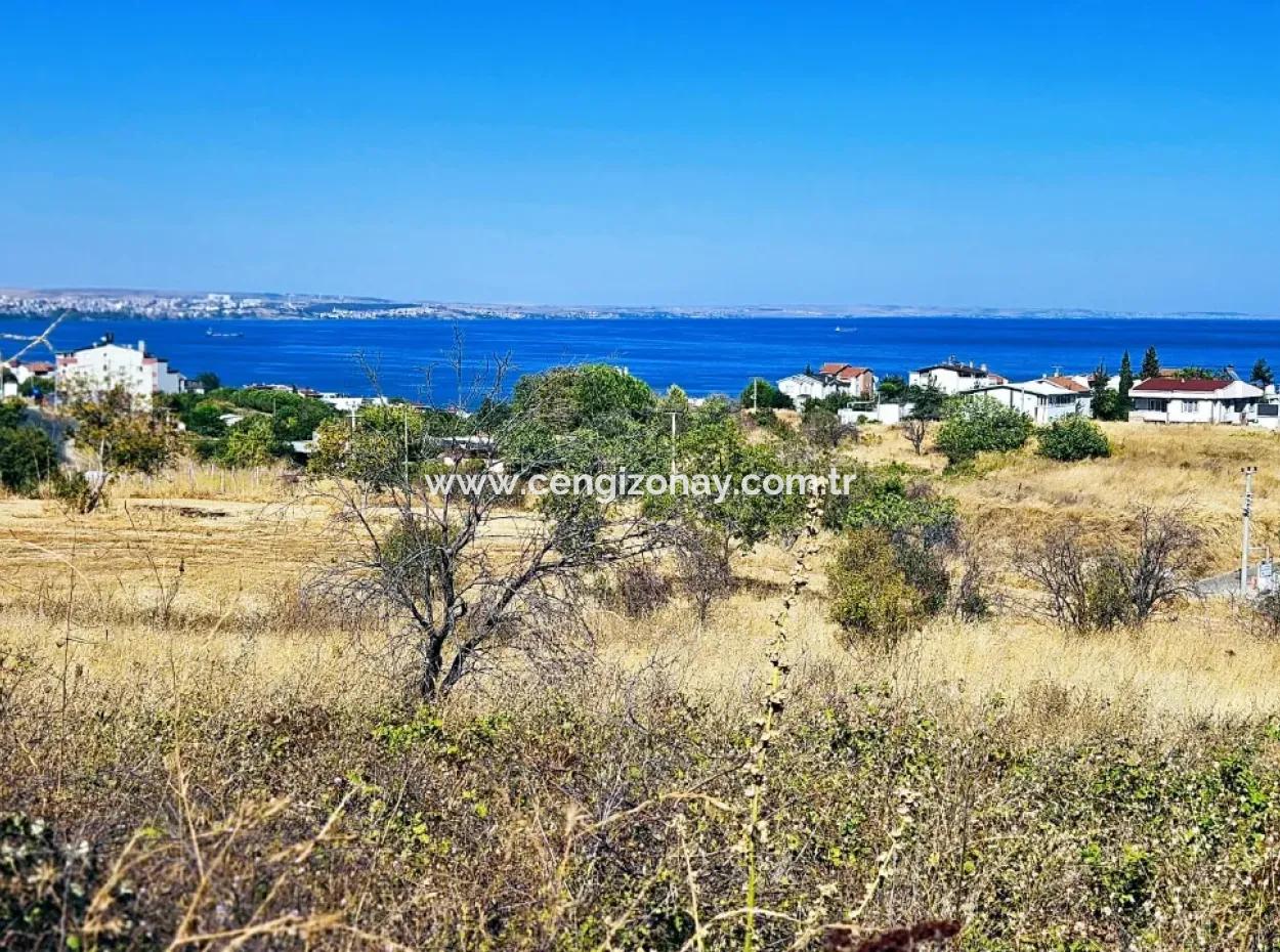 Coupon Land Suitable For Building A Detached House With Full Sea View For Urgent Sale In Tekirdag Barbarosta