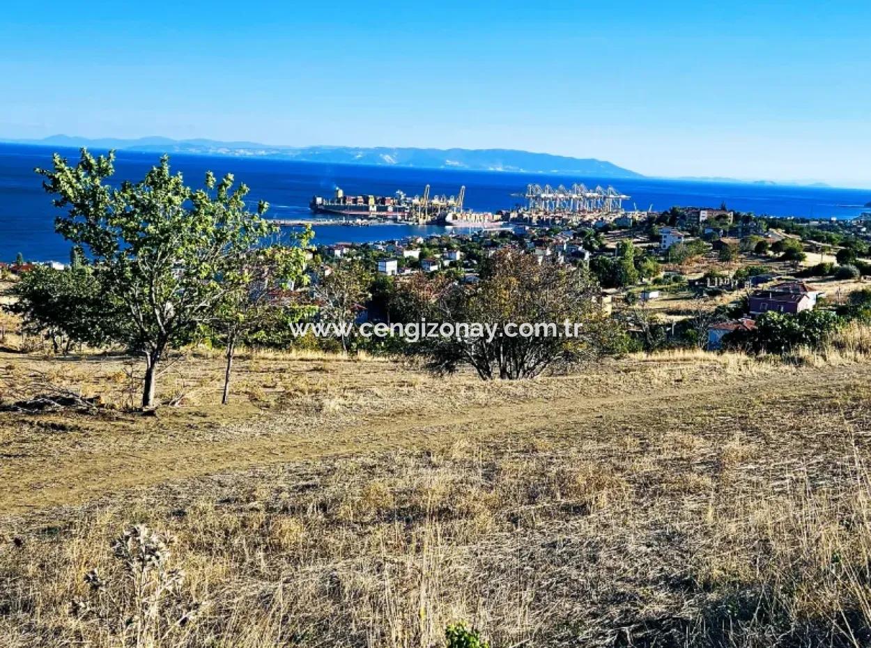 532 M2 Corner Plot For Sale In Tekirdag Süleymanpaşa Barbaros Neighborhood With Magnificent Sea And Nature Views