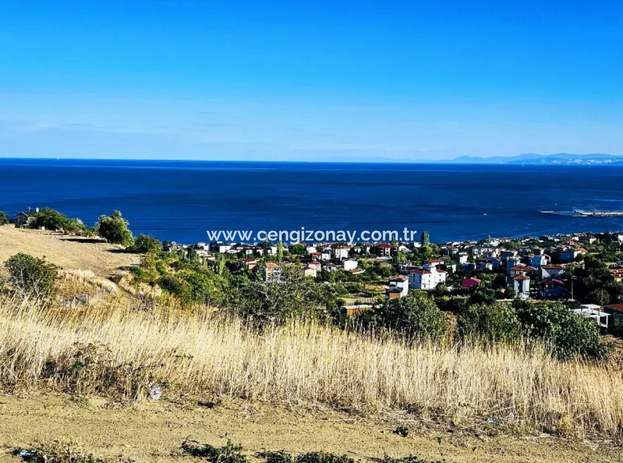 532 M2 Corner Plot For Sale In Tekirdag Süleymanpaşa Barbaros Neighborhood With Magnificent Sea And Nature Views