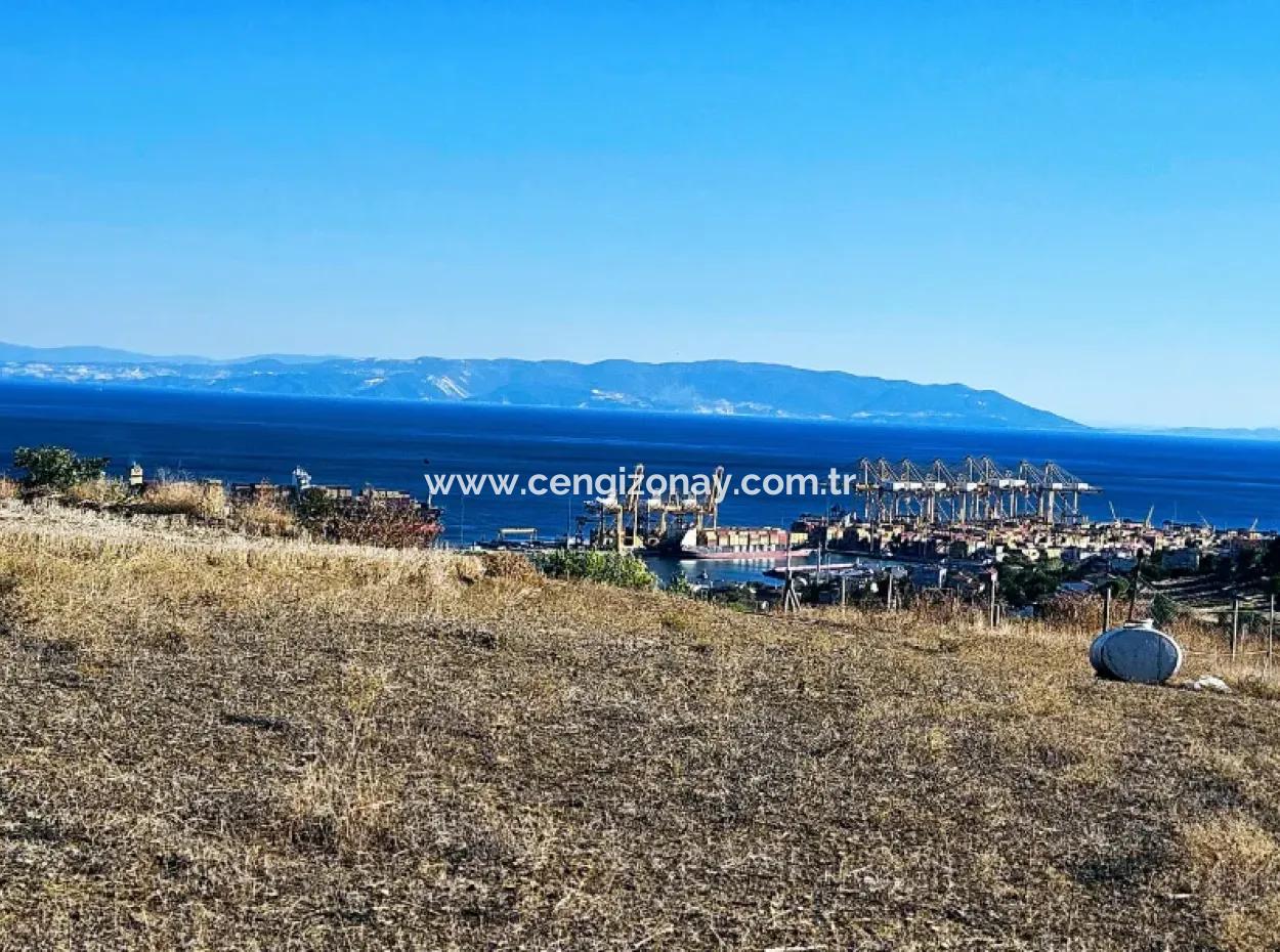 765 M2 Bargain Land With Full Sea View For Urgent Sale In Tekirdag Barbarosta