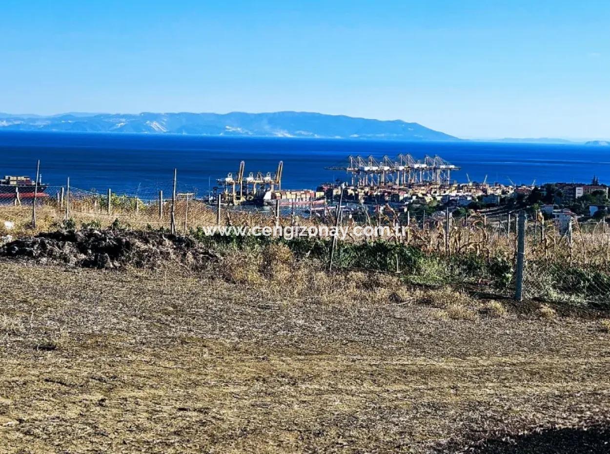 765 M2 Bargain Land With Full Sea View For Urgent Sale In Tekirdag Barbarosta