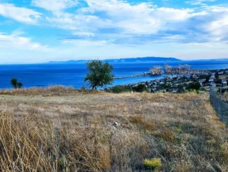 Coupon Land For Urgent Sale Suitable For Building Your Detached House With Wonderful Sea View In Tekirdag Barbarosta