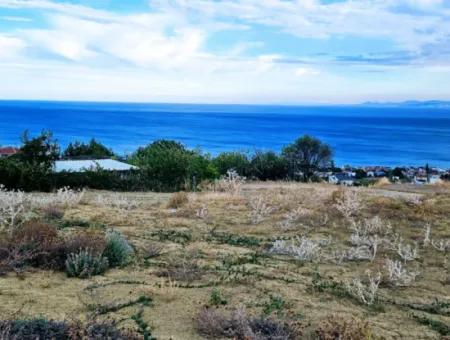 Coupon Land For Urgent Sale Suitable For Building Your Detached House With Wonderful Sea View In Tekirdag Barbarosta