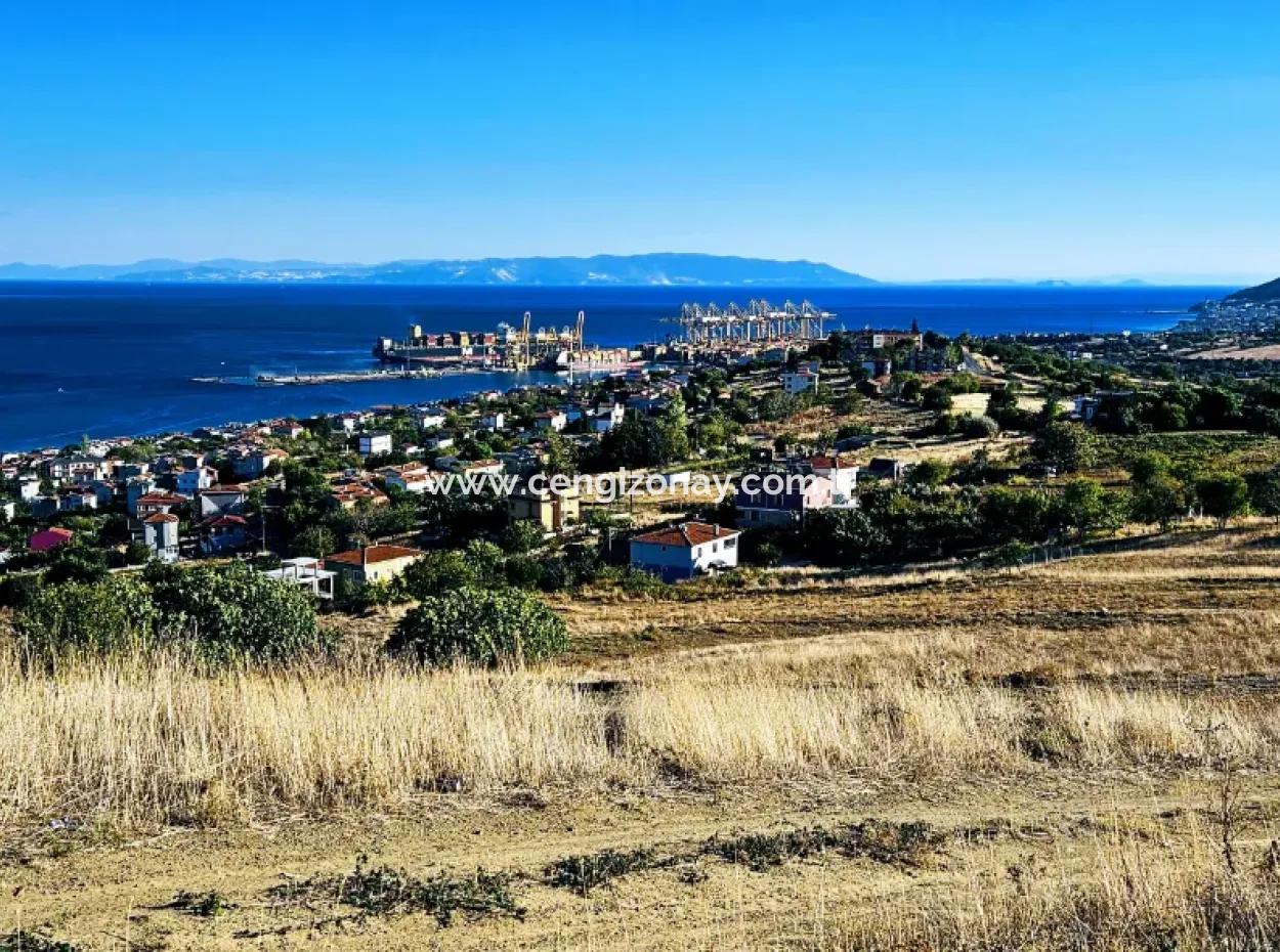 Tekirdağ Süleymanpaşa Barbaros Mahallesinde Muhteşem Deniz Ve Doğa Manzaralı Satılık 532 M2 Köşe Arsa